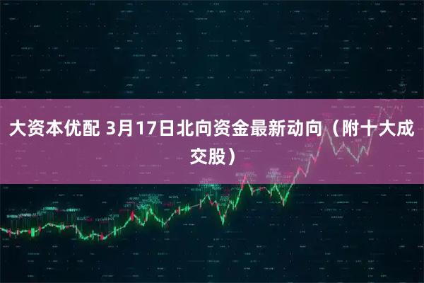 大资本优配 3月17日北向资金最新动向（附十大成交股）